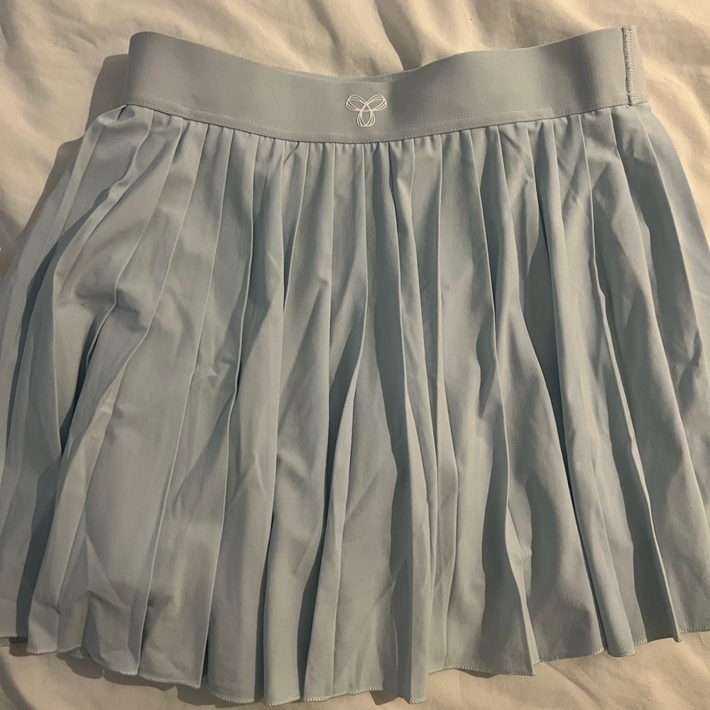 Aritzia TNA tennis skirt in baby blue